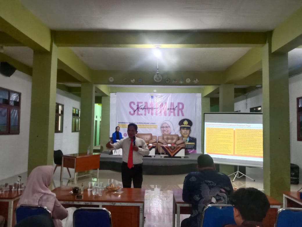 PK PMII KH. Abdul Chalim Soroti Kekerasan Seksual di Perguruan Tinggi Lewat Seminar Edukatif